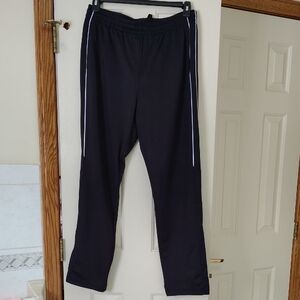 Men's Black Pants with White Stripes